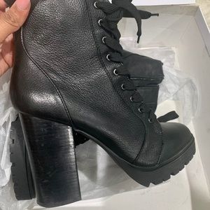 Steve Madden - Laurie Leather Boot Heels